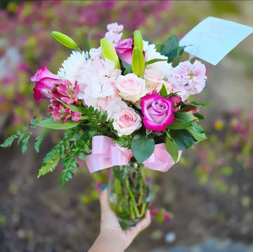 Blooming Pink Vase