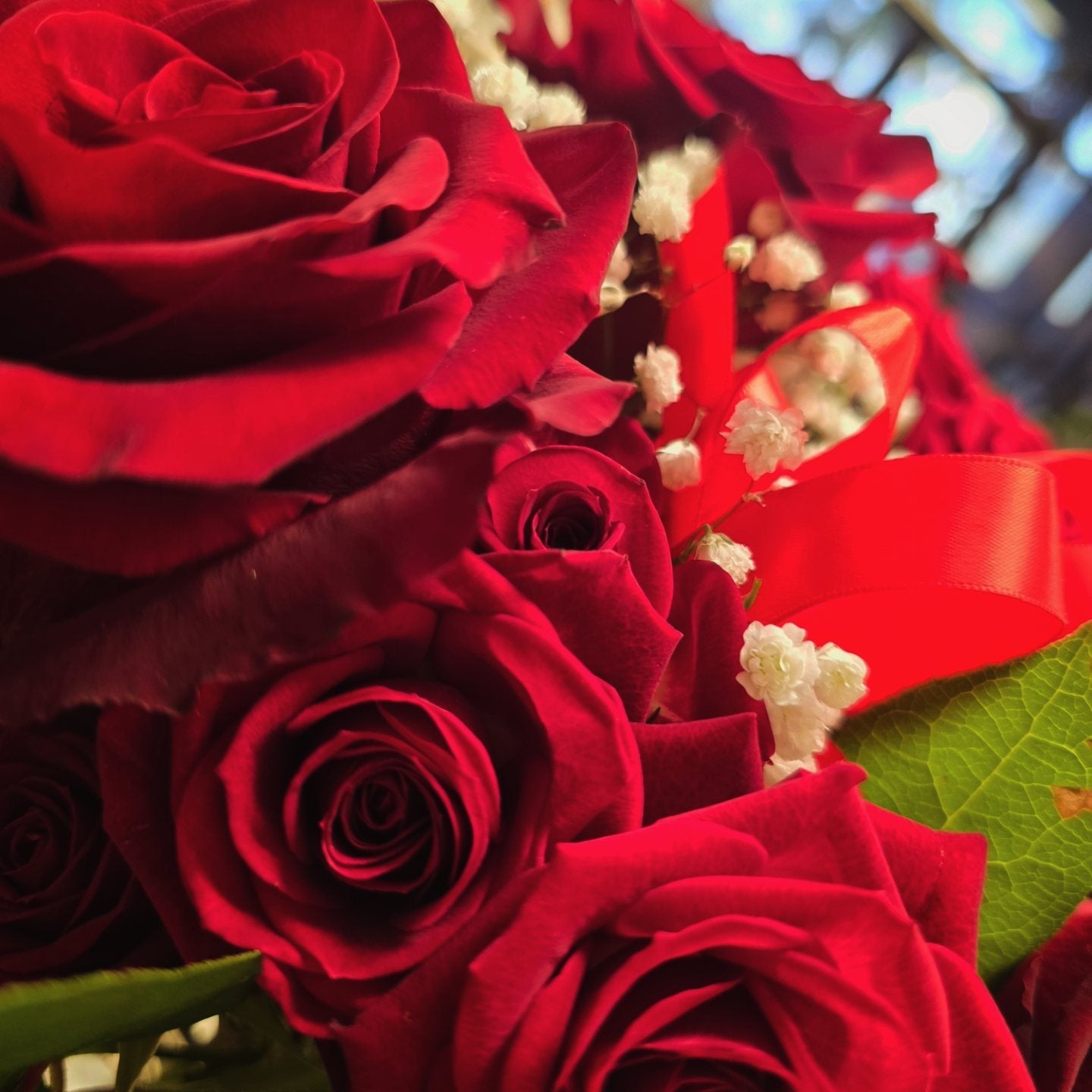 Happy Valentines Day Red Rose Bouquet