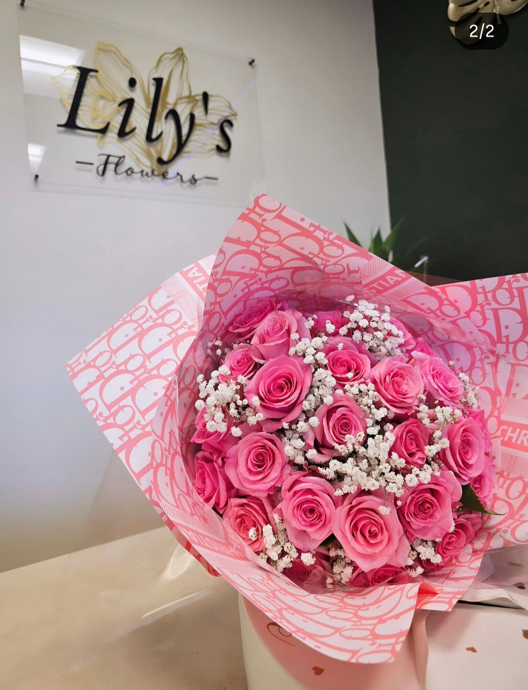 Sweet Embrace Pink Rose Bouquet